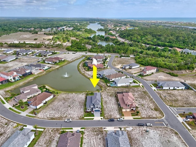 7 Menorca Way, Palm Coast, FL 32137 - birds eye view of property with a water view and a residential view