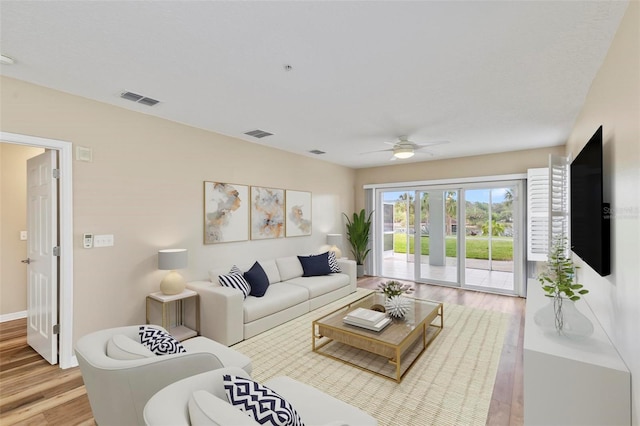 500 Canopy Walk Ln Unit 515, Palm Coast, FL 32137 - living area with light wood-type flooring and ceiling fan
