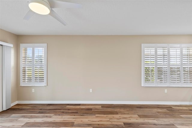 500 Canopy Walk Ln Unit 515, Palm Coast, FL 32137 - spare room featuring wood finished floors and a ceiling fan