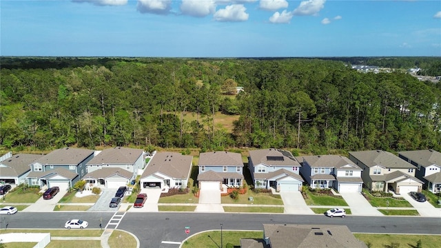 314 Red Barn Rd, Saint Augustine, FL 32092 - birds eye view of property featuring a forest view and a residential view