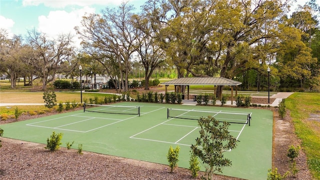 314 Red Barn Rd, Saint Augustine, FL 32092 - view of tennis court with community basketball court and a gazebo