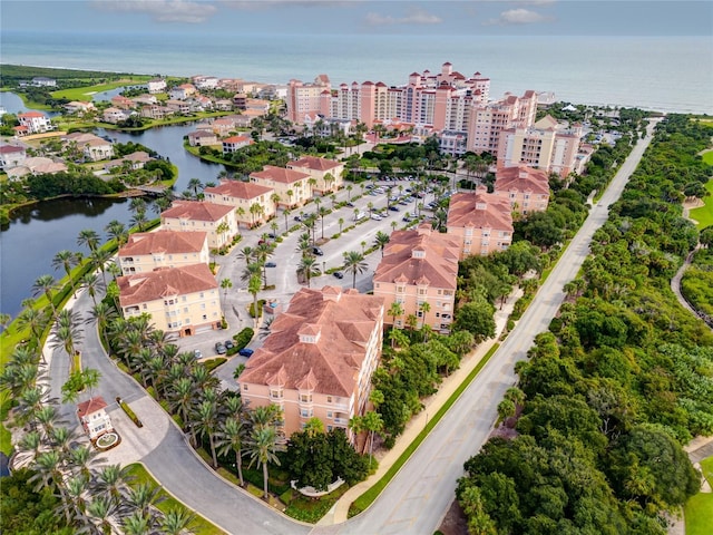 15 Ocean Crest Way Unit 1335, Palm Coast, FL 32137 - aerial view featuring a water view and a view of city