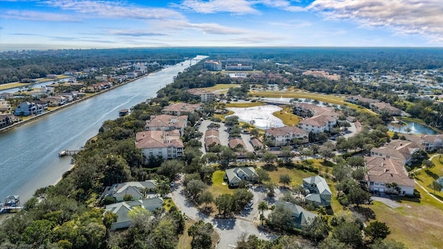 45 Riverview Bnd S Unit 1926, Palm Coast, FL 32137 - aerial view of property and surrounding area featuring a nearby body of water and nearby suburban area