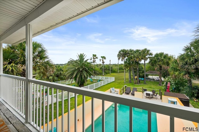 1951 N Daytona Ave, Flagler Beach, FL 32136 - view of balcony