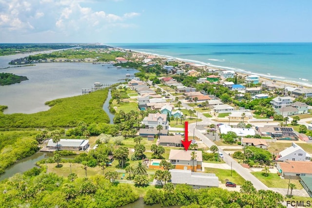 1951 N Daytona Ave, Flagler Beach, FL 32136 - drone / aerial view with a water view