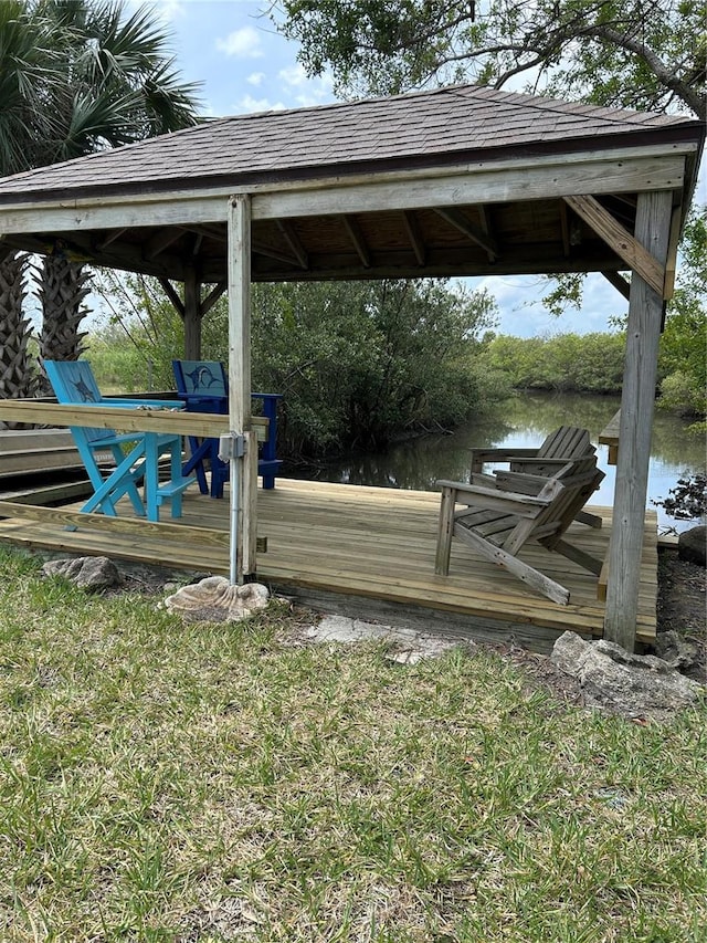 1951 N Daytona Ave, Flagler Beach, FL 32136 - dock area with a water view