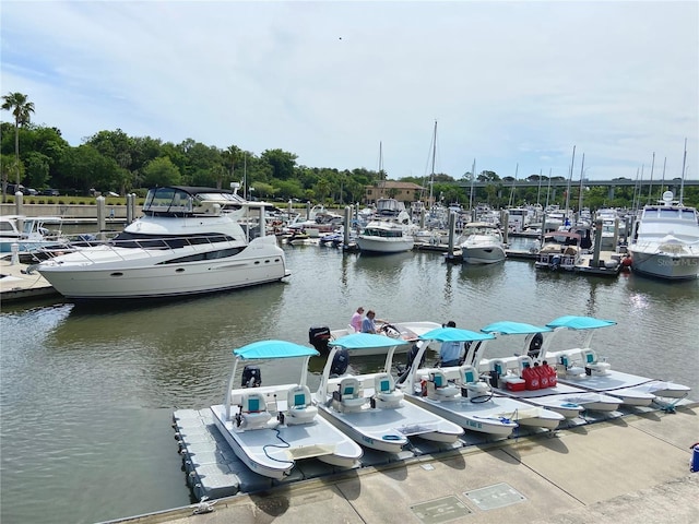 102 Yacht Harbor Dr Unit 375, Palm Coast, FL 32137 - dock area featuring a water view