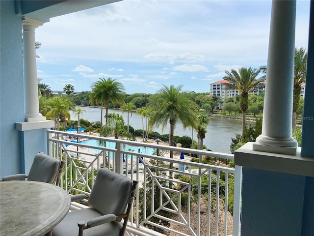 102 Yacht Harbor Dr Unit 375, Palm Coast, FL 32137 - balcony with a water view