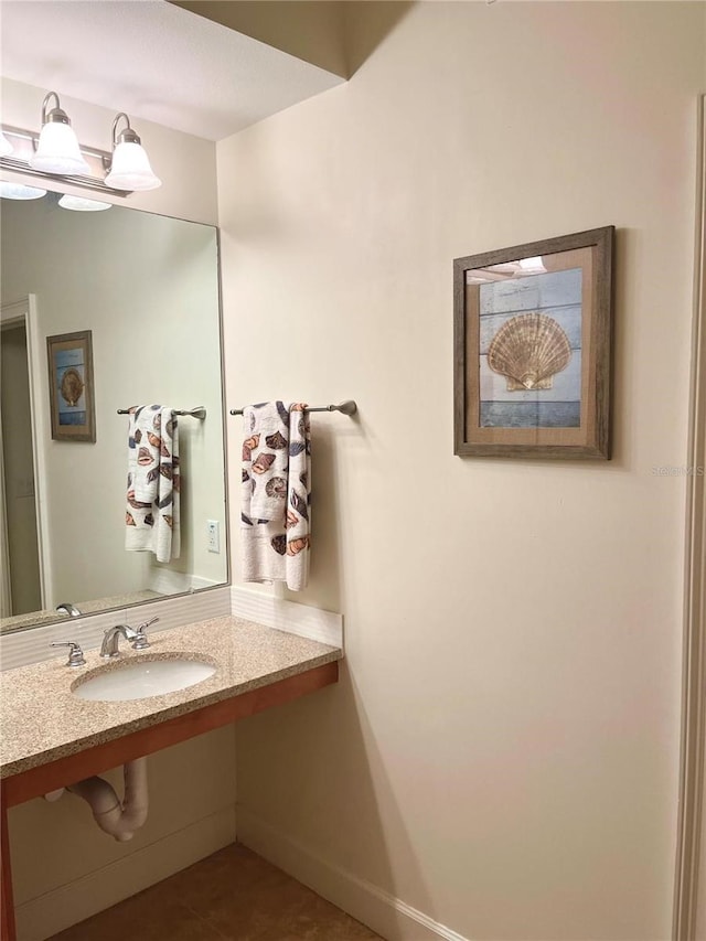 102 Yacht Harbor Dr Unit 375, Palm Coast, FL 32137 - bathroom featuring tile patterned flooring and a sink