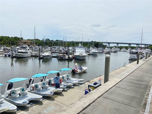 102 Yacht Harbor Dr Unit 375, Palm Coast, FL 32137 - dock area with a water view