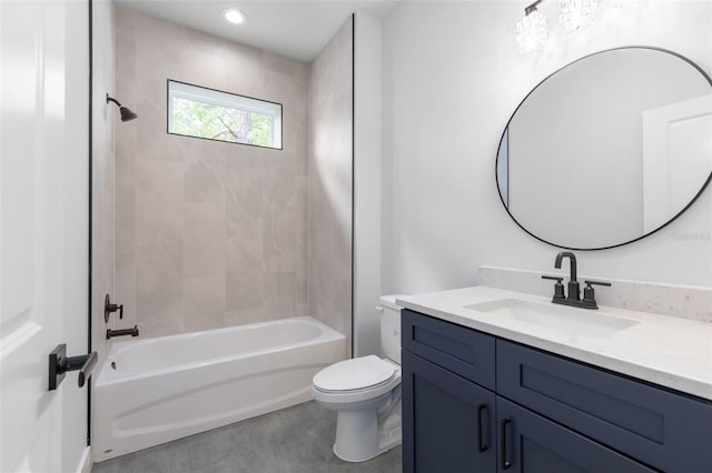 6 Rainbow Ln, Palm Coast, FL 32164 - full bathroom featuring vanity and washtub / shower combination