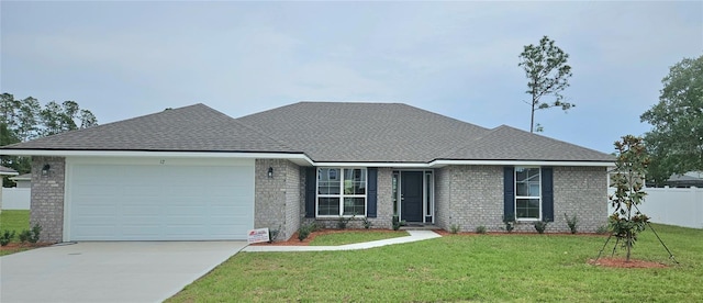12 Squanto Pl, Palm Coast, FL 32164 - view of front of home featuring an attached garage, driveway, brick siding, and a shingled roof