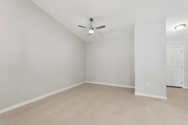 31 Secretary Trl, Palm Coast, FL 32164 - unfurnished room featuring baseboards, light tile patterned floors, and a ceiling fan