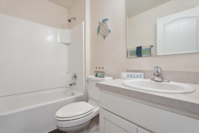 619 Grand Reserve Dr, Bunnell, FL 32110 - full bathroom featuring toilet, vanity, and shower / bathtub combination