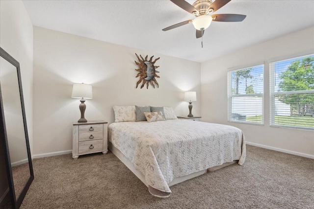 619 Grand Reserve Dr, Bunnell, FL 32110 - bedroom featuring ceiling fan, baseboards, and carpet floors