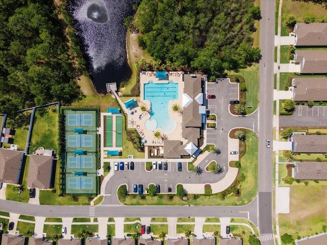 619 Grand Reserve Dr, Bunnell, FL 32110 - drone / aerial view featuring a water view