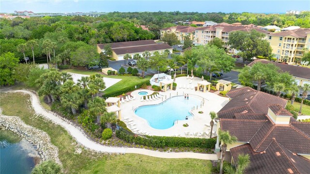 birds eye view of property