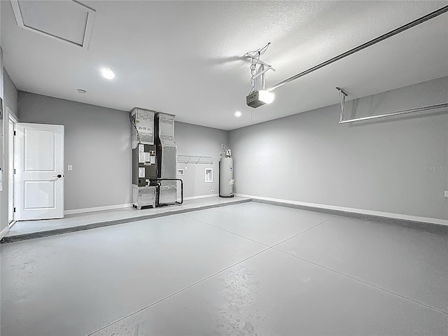 10625 Amos Ave, Hastings, FL 32145 - garage with water heater, baseboards, and heating unit
