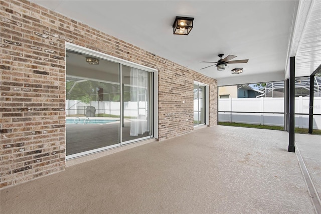 75 Fortune Ln, Palm Coast, FL 32137 - view of patio / terrace with a ceiling fan