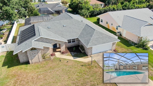 75 Fortune Ln, Palm Coast, FL 32137 - aerial view of residential area featuring a pool