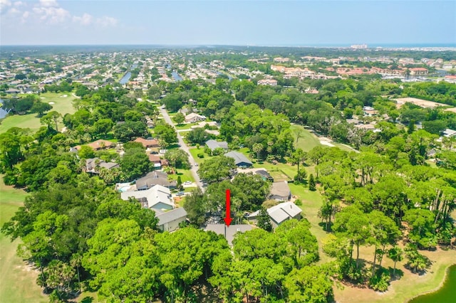 drone / aerial view featuring a residential view