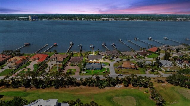 2924 River Point Dr, Daytona Beach, FL 32118 - aerial view with a water view and a residential view
