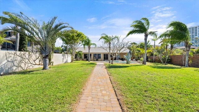 2924 River Point Dr, Daytona Beach, FL 32118 - view of yard with fence private yard