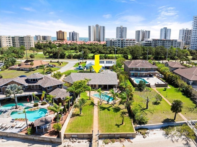 2924 River Point Dr, Daytona Beach, FL 32118 - birds eye view of property with a view of city