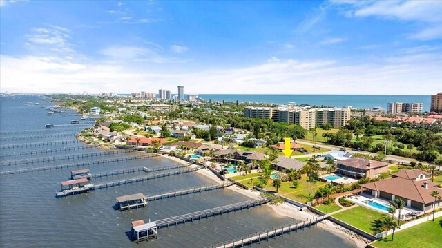 2924 River Point Dr, Daytona Beach, FL 32118 - bird's eye view with a view of city and a water view