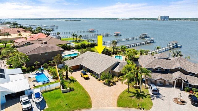 2924 River Point Dr, Daytona Beach, FL 32118 - birds eye view of property with a water view