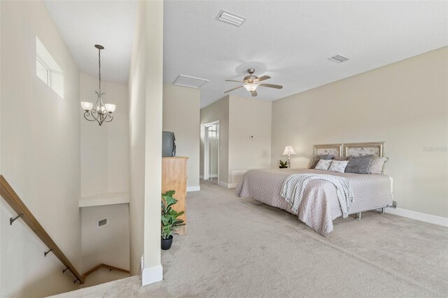 65 Heron Dr, Palm Coast, FL 32137 - bedroom featuring carpet, visible vents, baseboards, and a ceiling fan