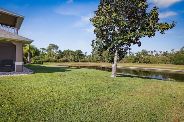 65 Heron Dr, Palm Coast, FL 32137 - view of yard featuring a water view