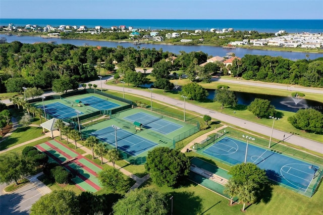 65 Heron Dr, Palm Coast, FL 32137 - drone / aerial view featuring a water view