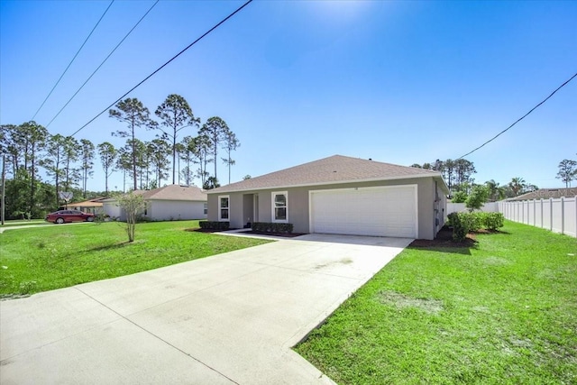 10 Post Oak Ln, Palm Coast, FL 32164 - single story home with stucco siding, an attached garage, and driveway