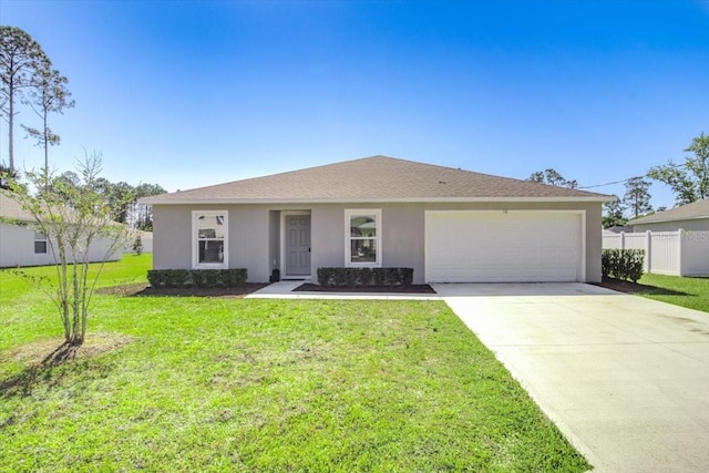 10 Post Oak Ln, Palm Coast, FL 32164 - single story home with stucco siding, a garage, and driveway