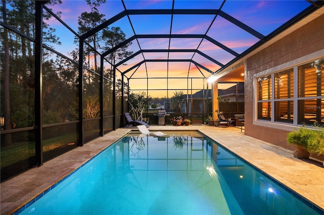 816 Creekwood Dr, Ormond Beach, FL 32174 - pool featuring a lanai and a patio
