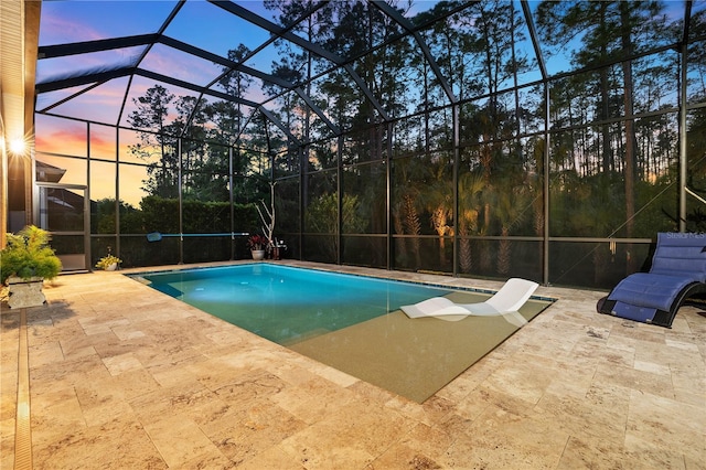 816 Creekwood Dr, Ormond Beach, FL 32174 - outdoor pool with a patio area and a lanai