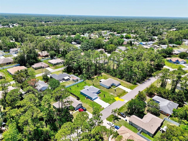 55 Ryan Dr, Palm Coast, FL 32164 - aerial view of residential area with a heavily wooded area