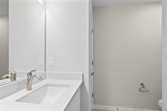 55 Ryan Dr, Palm Coast, FL 32164 - half bathroom with vanity and toilet