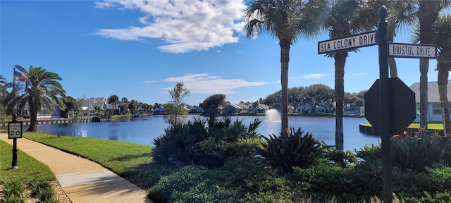 water view with a residential view