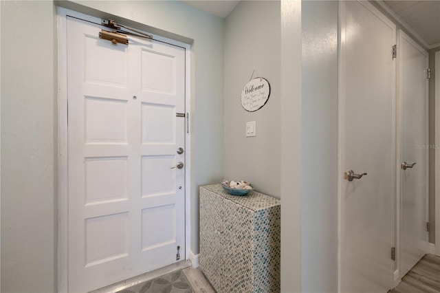 1155 Ocean Shore Blvd Unit 702, Ormond Beach, FL 32176 - foyer featuring light wood-type flooring