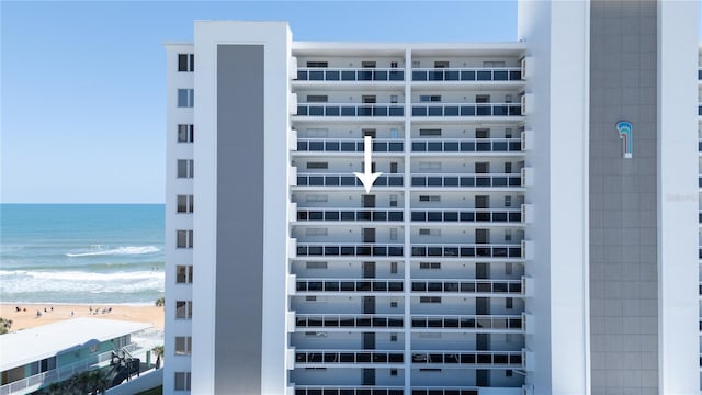 1155 Ocean Shore Blvd Unit 702, Ormond Beach, FL 32176 - exterior details with a view of the beach