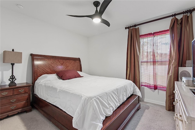 64 Princess Ruth Ln, Palm Coast, FL 32164 - bedroom featuring a ceiling fan, baseboards, and light carpet