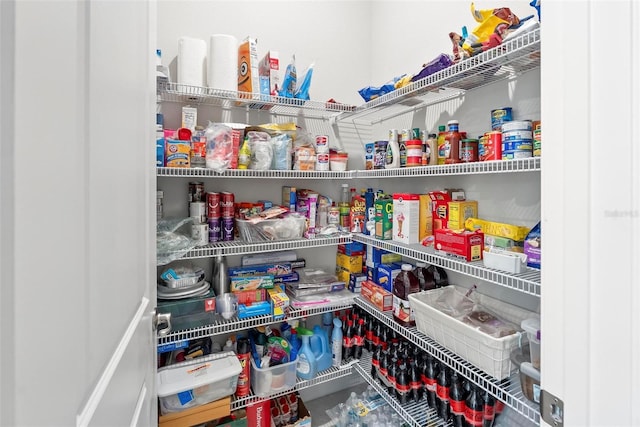 view of pantry