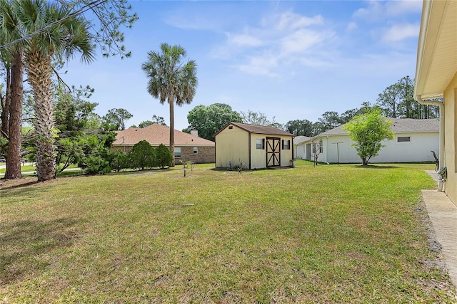 9 Pittman Dr, Palm Coast, FL 32164 - view of yard with an outbuilding and a shed