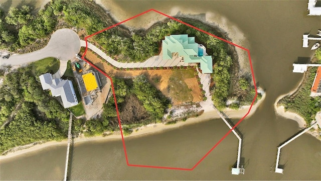 2590 Palm Ave, Flagler Beach, FL 32136 - view of property location with property boundaries highlighted