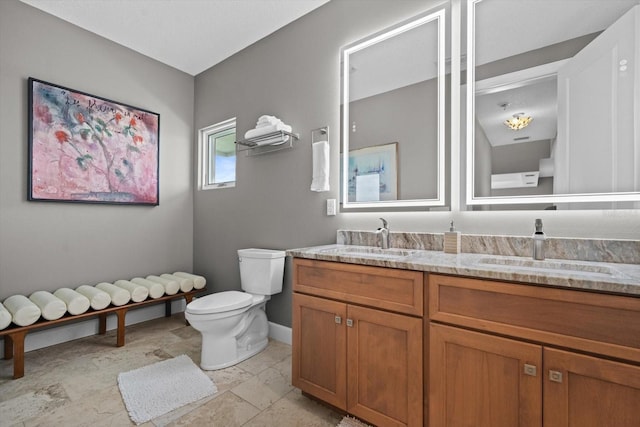 2590 Palm Ave, Flagler Beach, FL 32136 - full bath with double vanity and toilet