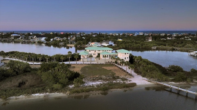 2590 Palm Ave, Flagler Beach, FL 32136 - aerial view at dusk of a water view