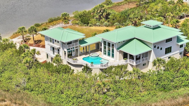 2590 Palm Ave, Flagler Beach, FL 32136 - view of subject property with a pool