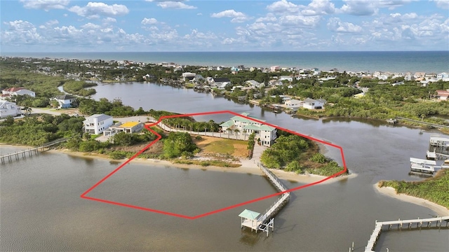 2590 Palm Ave, Flagler Beach, FL 32136 - bird's eye view of a nearby body of water